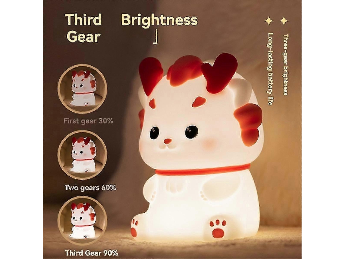 Luz nocturna USB Xiaolong, luz ambiental, lámpara de mesilla, luz para dormir Rosewell