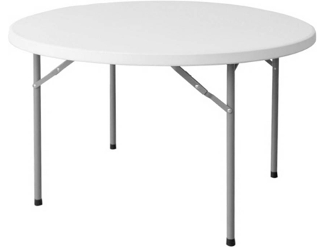 Mesa de Jardín LOLA HOME Plegable (120x74 cm - Plastico, HDPE - Blanco)