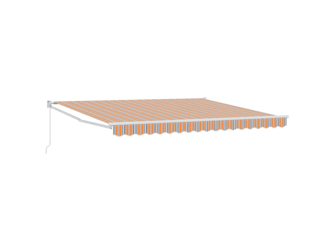 Maison Exclusive - Toldo Retráctil Multicolor 400 X 300 Cm Poliéster Y Aluminio