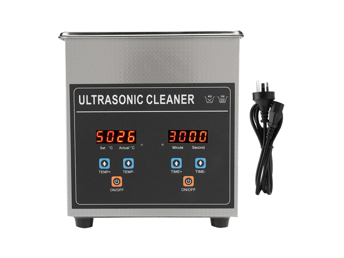 Máquina de limpieza ultrasónica profesional de 2 litros para joyería, relojes y piezas