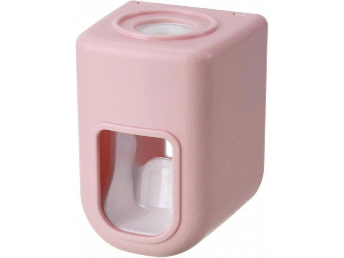 Dispensador automático de pasta de dientes Rosewell, sin taladro, color rosa