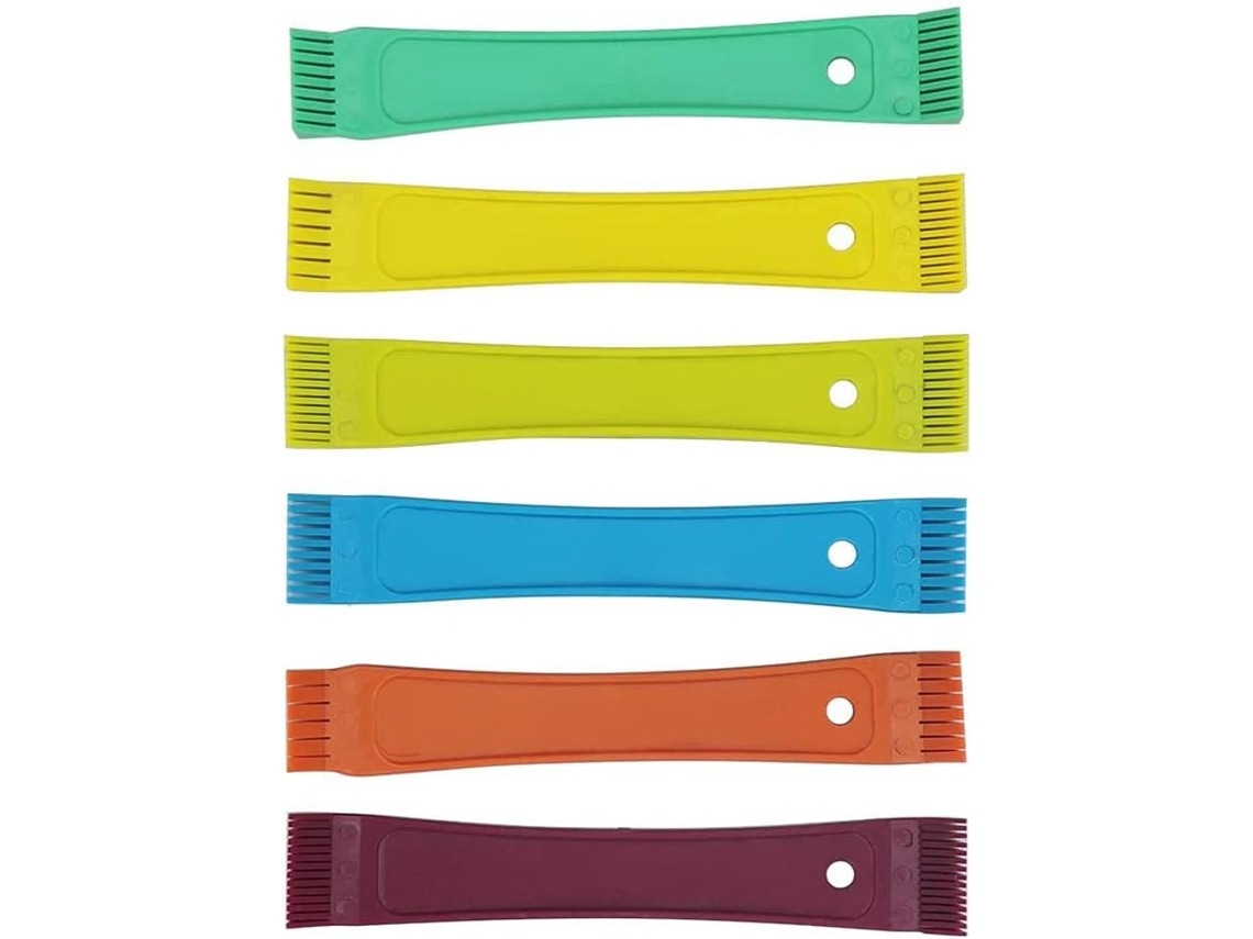 Juego de 4 peines para radiador SFUSHOS con aletas de plástico de colores.