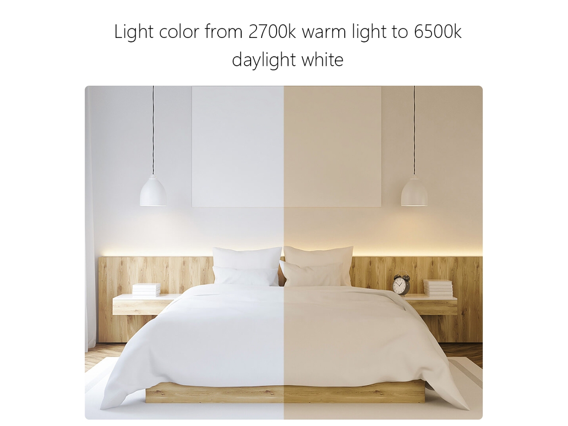 Rebe-bombilla Led Inteligente Yeelight 2700-6500k 450lm 4w Base E14, Control Por App Y Voz, Lampara De Vela
