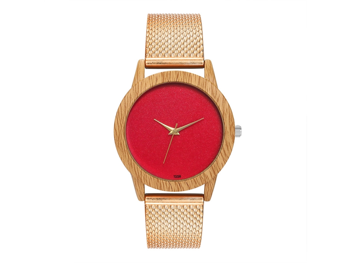 Reloj De Cuarta Pareja Con Correa De Silicona Unisex Dial Redondo Oro Rosa Zhoulianfa