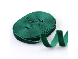 Cinta De Terciopelo Navideña De 5 Yardas (verde Oscuro, 25 Mm) - Cinta Vintage - Ideal Para Embalaje De Bodas Y Navidad