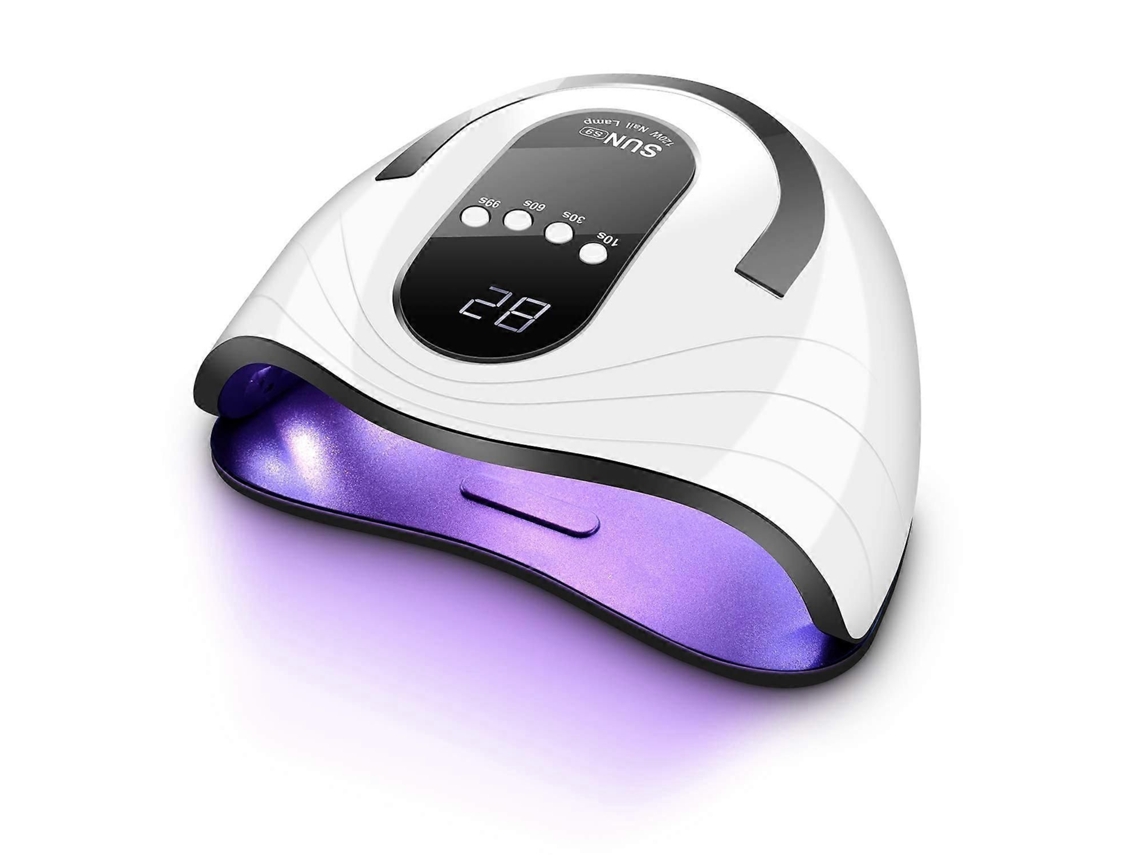 Secador de uñas UV para esmalte en gel, lámpara LED UV de 120 W actualizada para uñas de gel, lámpara de curado con sensor automático, GOKOCO
