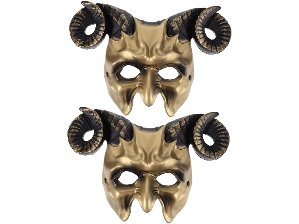 Máscara De Animal Que Cobre Metade Do Rosto, Ideal Para Festas E Cosplay, Perfeita Para O Halloween, Carnaval E Eventos.
