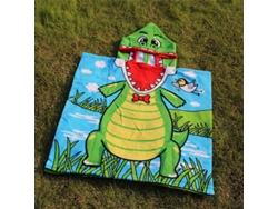 Toalla Poncho Para Niños Con Capucha, Fibra Ultrafina, Absorbente, Para Natación, Diseño De Dibujos Animados, Especial Para Baños De Niños, Usable