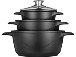 Batería de Cocina Inducción 6 Piezas Aluminio Fundido SMILE