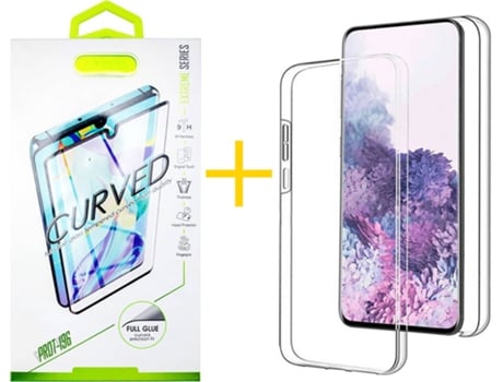 Carcasa + Protector de Pantalla para Samsung Galaxy S22 5G SKYHE Transparente Claro