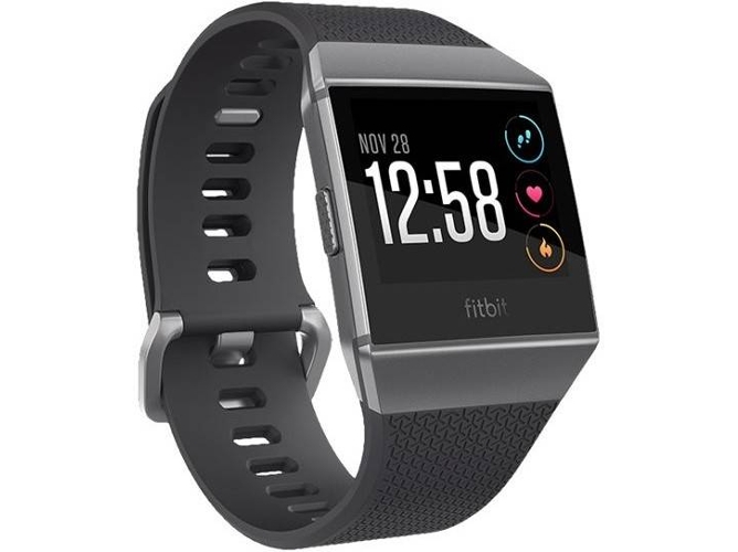 Reloj Deportivo FITBIT BY GOOGLE FITBIT BY GOOGLE Ionic (Bluetooth - 10 h de autonomía - Pantalla táctil - Gris)