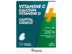 Vitamina C Calcio Vitamina D 24 Comprimidos Masticables VITAVEA