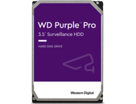 Disco Interno HDD WESTERN DIGITAL Purple Pro (12 TB - SATA - 245 MB/s)