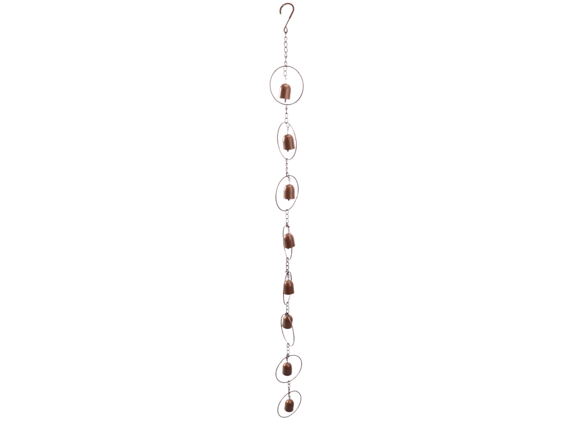 Colgante Metálico Con Campanilla De Lluvia Y Hermosos Sonidos, Cadena Decorativa Para Desagüe De Canalones.