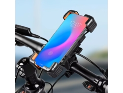 Soporte Universal Para Teléfono Móvil Para Bicicleta Orangeeslnf Con Rotación Ajustable De 360° (45''-72'') Resistente A Golpes Y Antideslizante