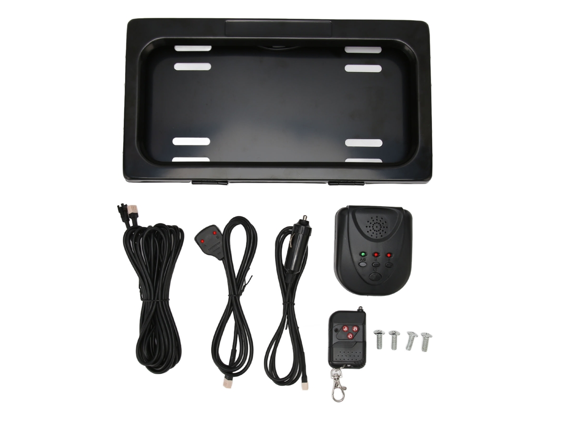Suporte Elétrico De Placa De Carro Com Controlador De Luz Indicadora Universal Para Veículos Padrão Eua