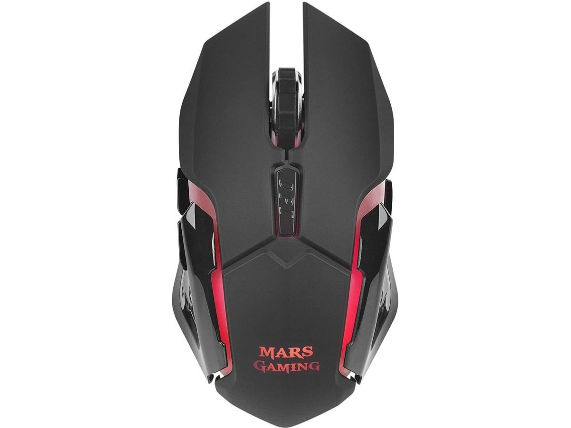 Ratón Gaming MARS GAMING MMW (3200 dpi - Inalámbrico - Negro)