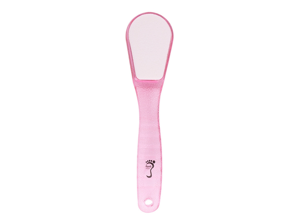 Lima para talones y pies para eliminar durezas. Su diseño ergonómico facilita la exfoliación de piel muerta en pies húmedos.