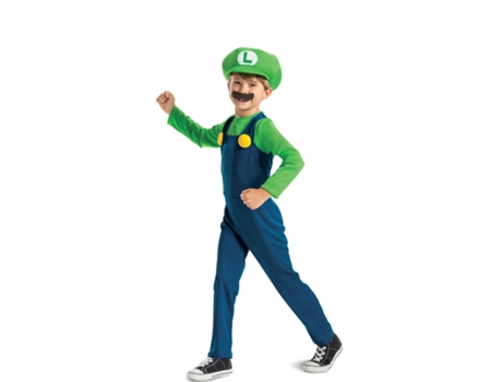 Disfraz de Niño LIRAGRAM ESPAÑA Luigi Nintendo Super Mario Deluxe (3 - 4 años)