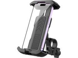 Soporte para teléfono móvil JYTGALX (negro) con navegación para vehículos eléctricos y motocicletas, con absorción de impactos.
