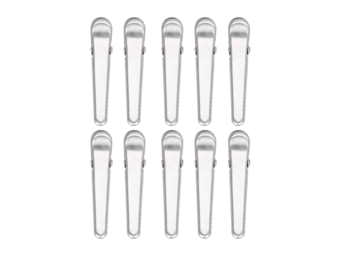10 Pinzas De Sellado De Acero Inoxidable De 8 Cm Para Bolsas De Alimentos Y Patatas Fritas. Herramienta Multifuncional De Cocina.