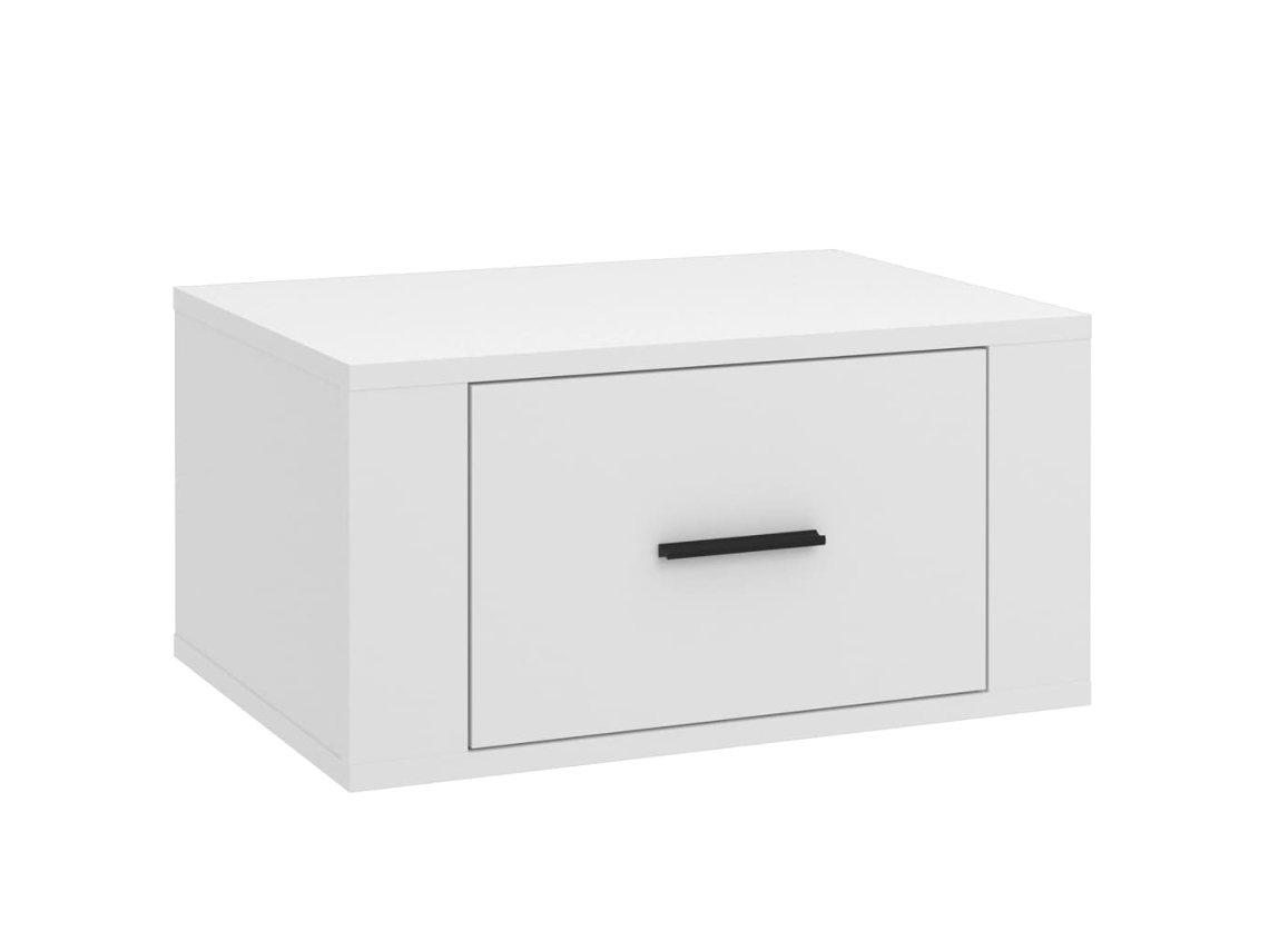 Mesita De Noche De Pared VIDAXL Blanco Madera contrachapada (50x36x25 cm)