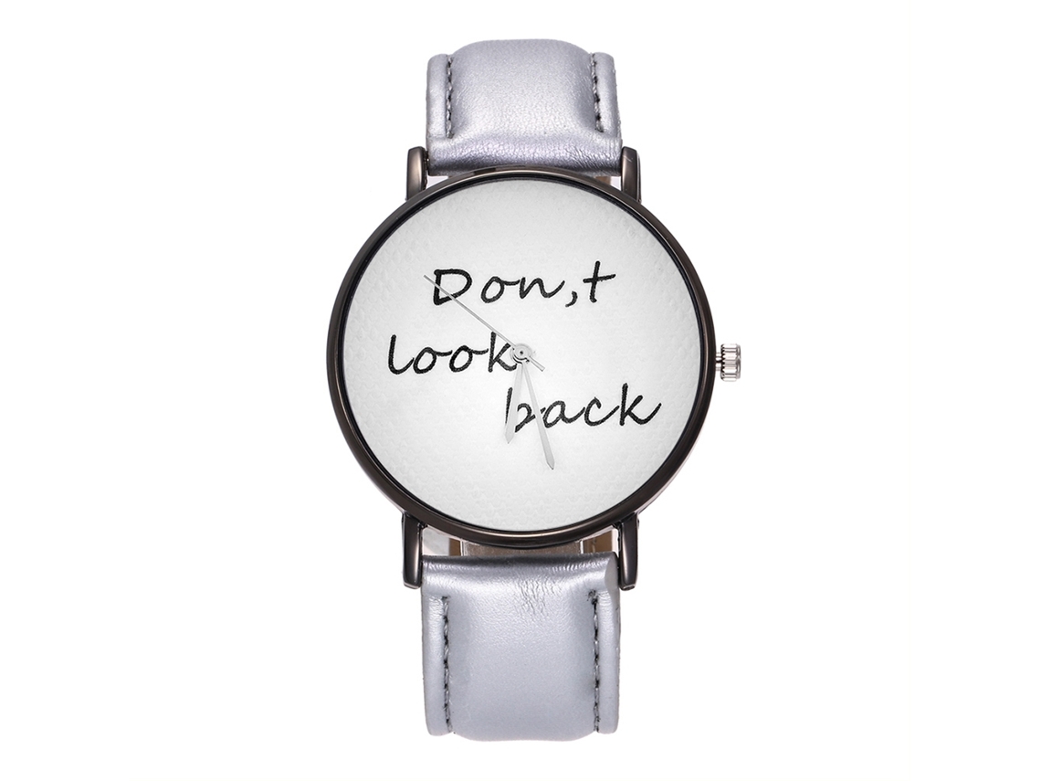 Reloj De Pulsera Zhoulianfa Unisex Con Correa De Pu Dial Redondo Gris Cuarzo