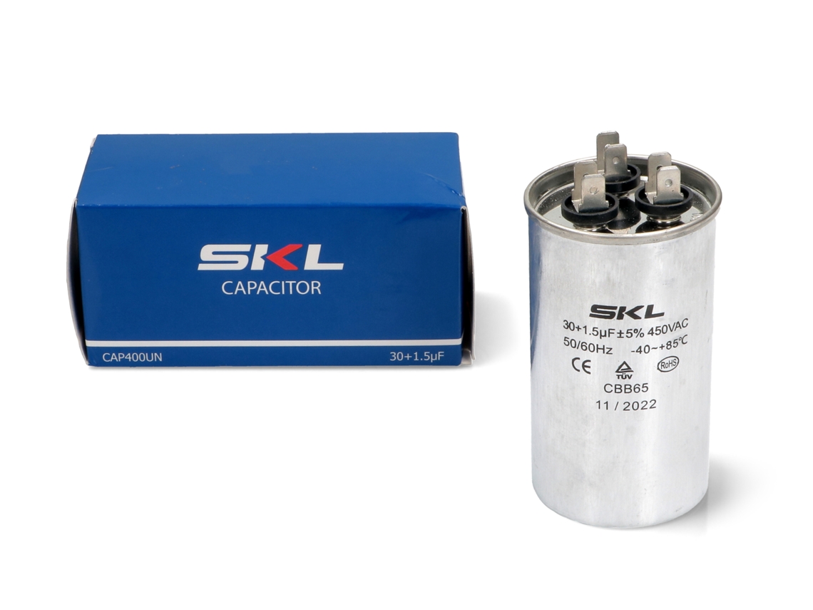 Condensador Para Aire Acondicionado 30+1,5µf Cap400un