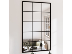 Espejos de pared 3 uds metal negro 100x60 cm N/A
