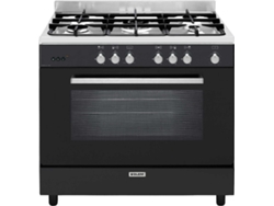 Cocina GLEM GE960CMBK2 (109 L - Gas - Negro)