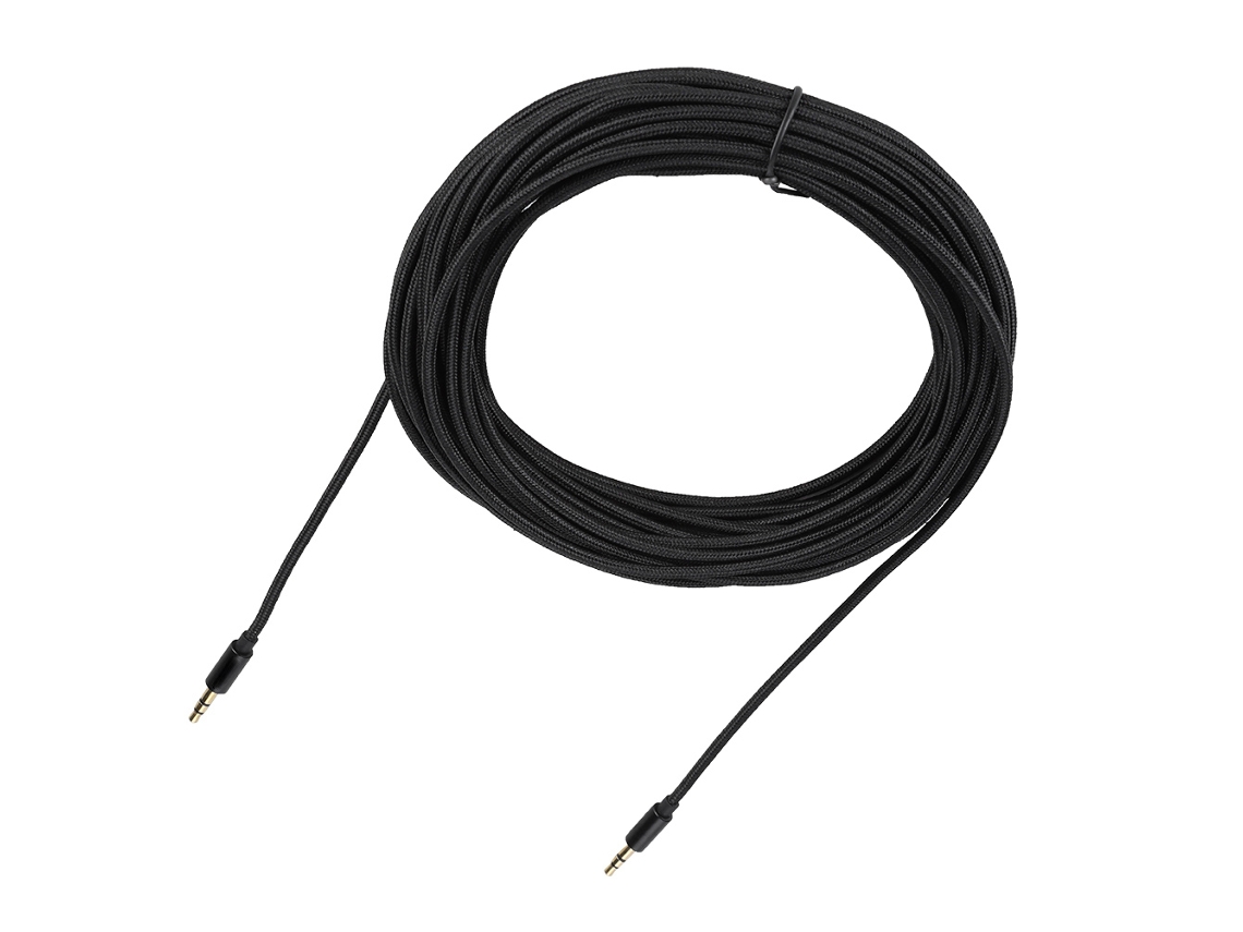 Cable de audio estéreo auxiliar de 3,5 mm de 10 m para coche, teléfono móvil y altavoz