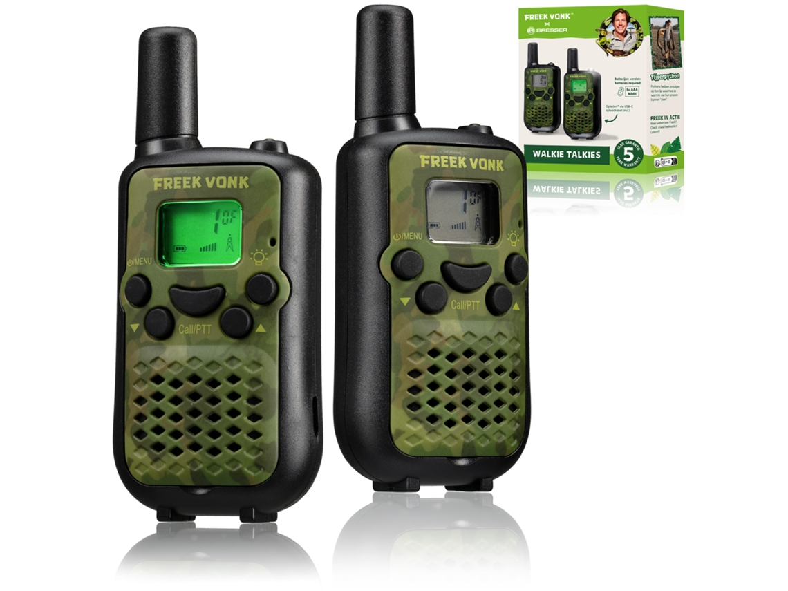 Walkie Talkies FREEK VONK x BRESSER Versión camuflada con distancias de 6 Km