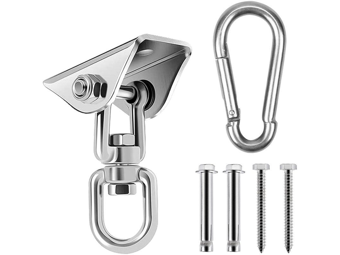 Gancho De Techo De Acero Inoxidable De Alta Resistencia Con Rotación De 360°, Gancho Giratorio, Montaje En Techo