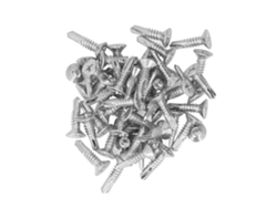 50 Tornillos Autorroscantes, Acero Al Carbono Cincado, Cabeza Plana, Cabeza Phillips, 4,8 X 19 Mm, Fijaciones Para El Hogar