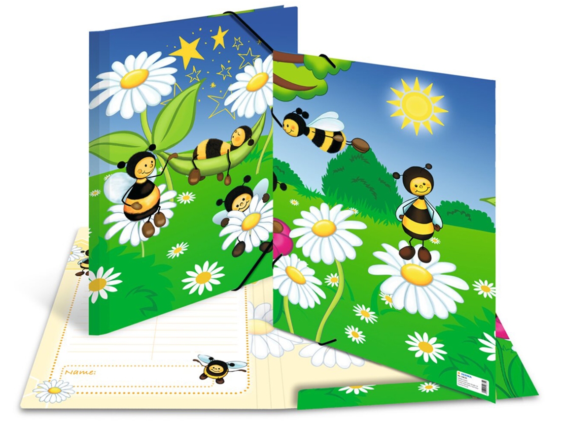 Carpeta de Esquina HERMA Animales Prado de Abejas Cartón Din A3
