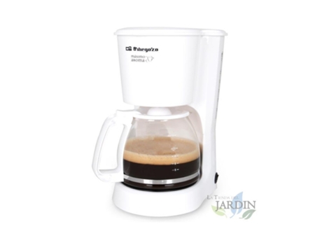 Cafetera de Goteo ORBEGOZO Blanco 15 Tazas 800 W