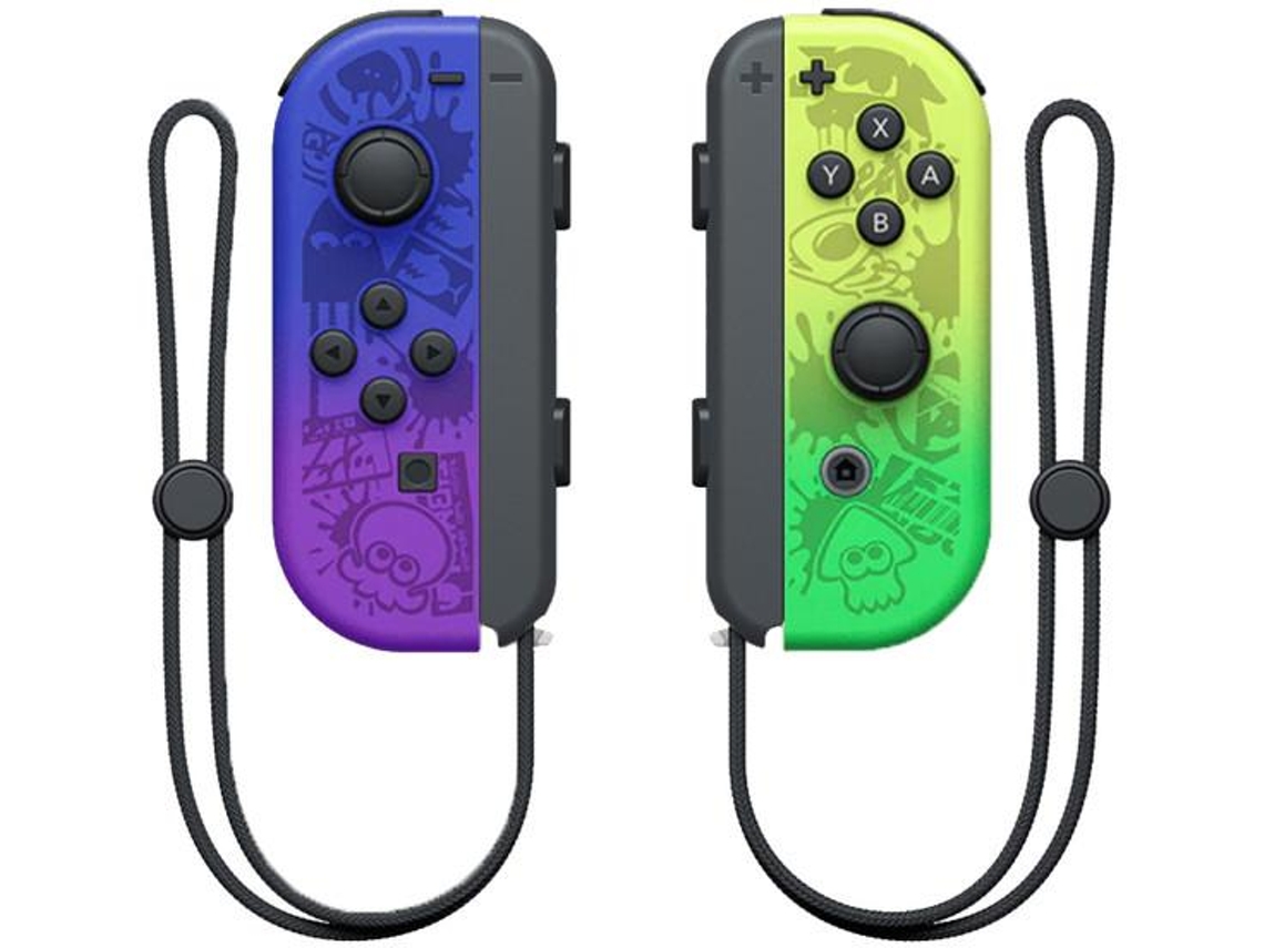 Mando inalámbrico Yizhood para Switch: azul, morado, amarillo y verde.