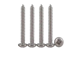 50 Tornillos Autoatacantes De Acero Inoxidable 304 Cabeza Plana Phillips M4 X 50 Para Reparaciones De Electrónica, Muebles Y Juguetes