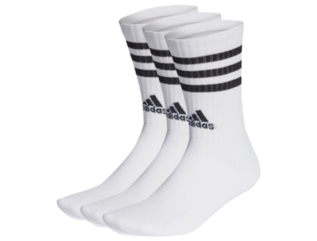 ADIDAS, Cushioned 3 Stripe SPW Crew, Calcetines, Sportwear, Clasicos, Algodon/Poliester, Blanco, ADHT3458_BLANC//