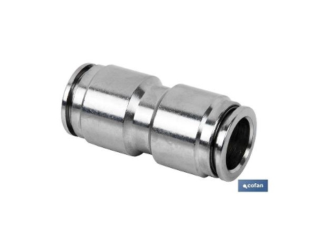 Empalme rapido metalico recto t-10 caja 5 unid.