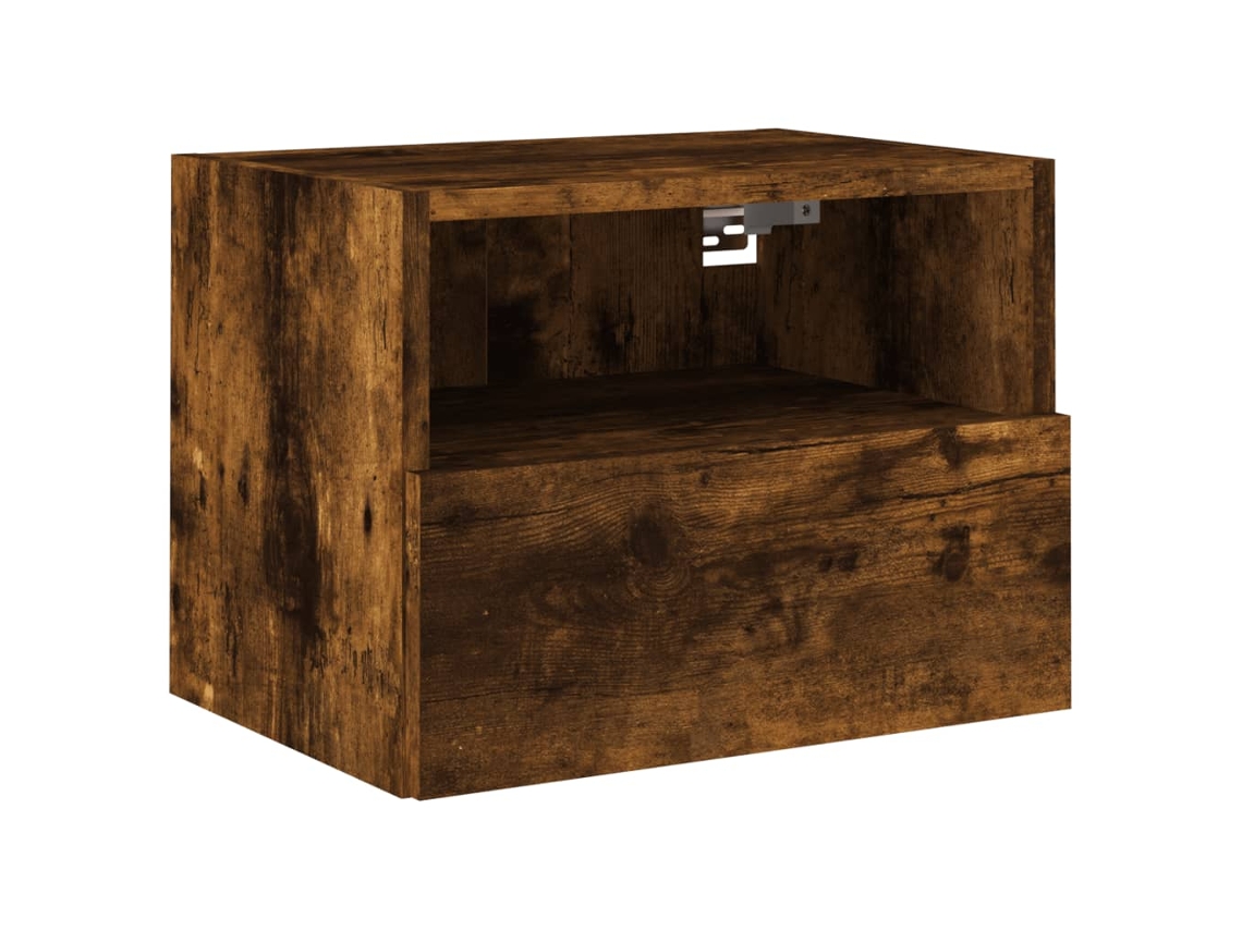 Maison Exclusive - Mueble De Pared Tv Madera Ingeniería Roble Ahumado 40x30x30 Cm