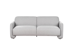 Beliani Saland Sofá 3 Plazas Gris Poliéster 202x82x82