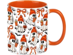 Vasos Cerveza Cerámica Diseño Retro Fantasmas Vaso Halloween 350 Multifuncionales 9,5 8 Para