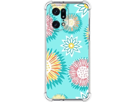 Carcasa para Oppo Find X5 Pro 5G TUMUNDOSMARTPHONE Dibujos Antigolpes Flores 05 Multicolor
