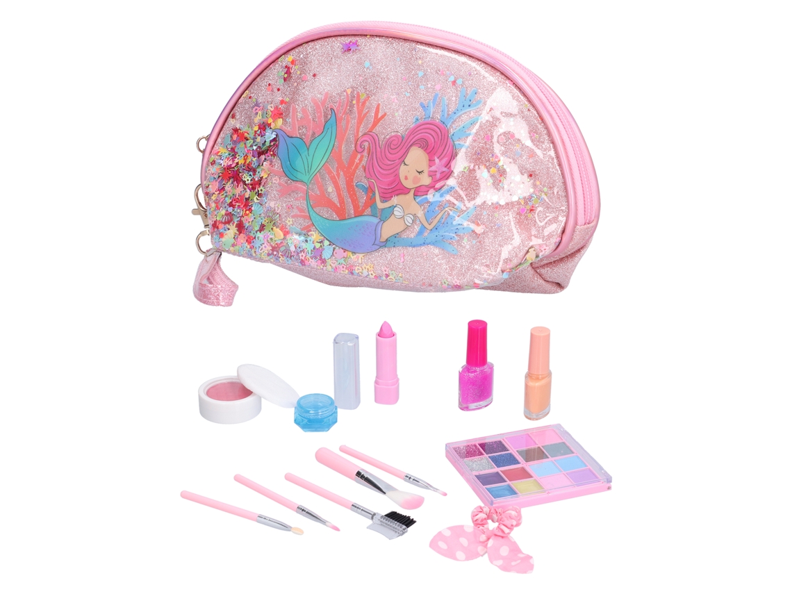 Kit De Maquillaje Infantil De 14 Piezas Con Pintalabios, Sombra De Ojos Y Esmalte De Uñas - Juguete Seguro Para Mayores De 3 Años.