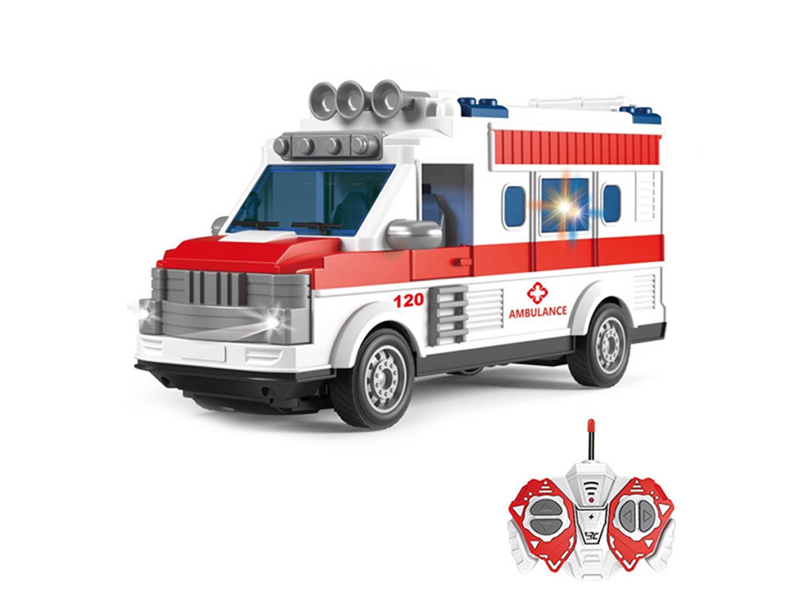 Ambulancia qh204 1/30 4 Canales 27 Hz Coche Rc Mini Autobús Autobús Escolar Clásico Chino Vintage Ambulancia Juguetes Para Niños