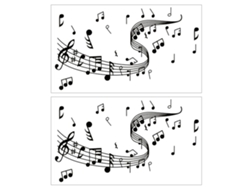 2 Pegatinas De Pared Con Notas Musicales, Bricolaje, Decoración Del Hogar, Pvc Autoadhesivo, Antihumedad.