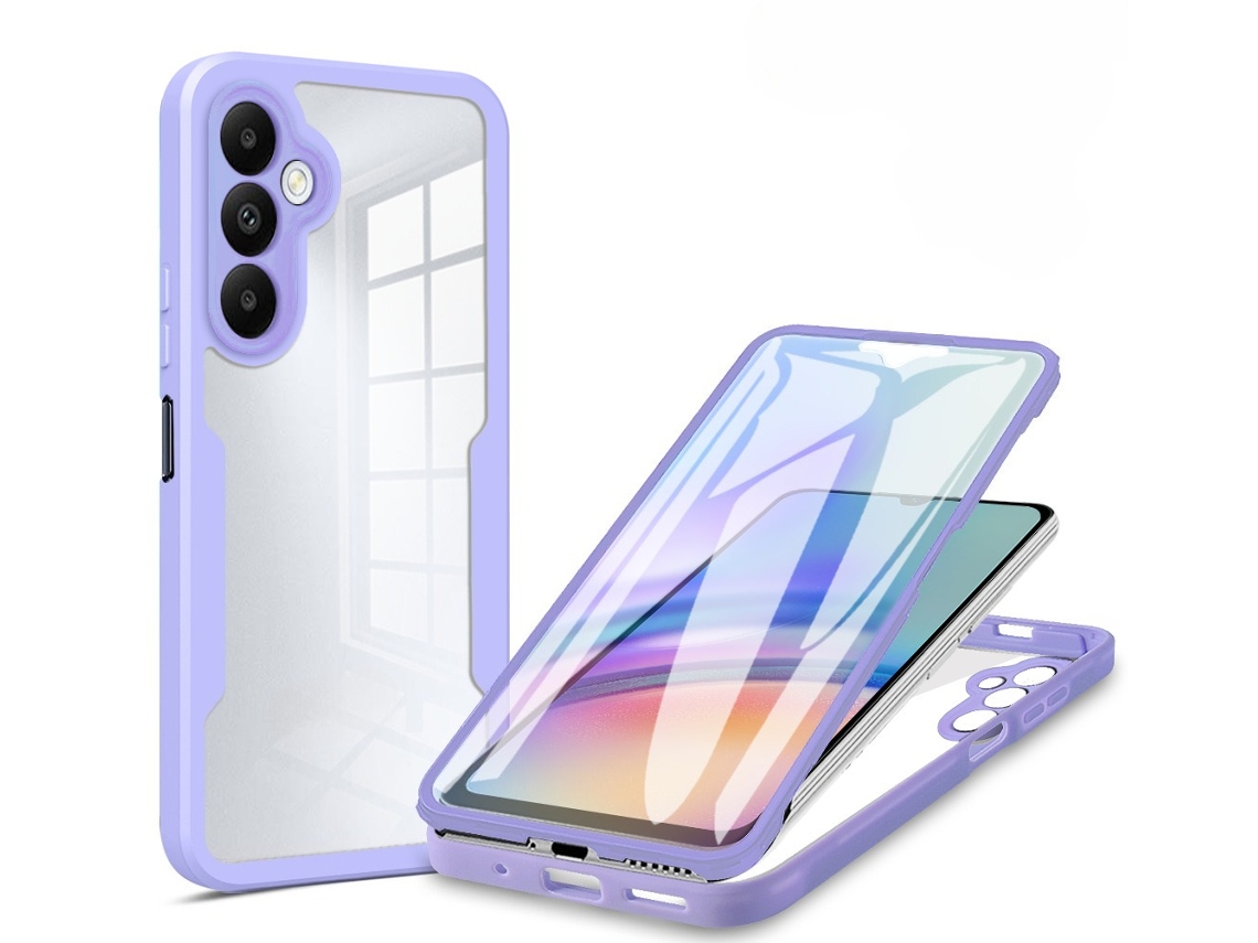 Protector de pantalla antichoque incluido para Samsung Galaxy A15 DIGITALLAB (Morado)
