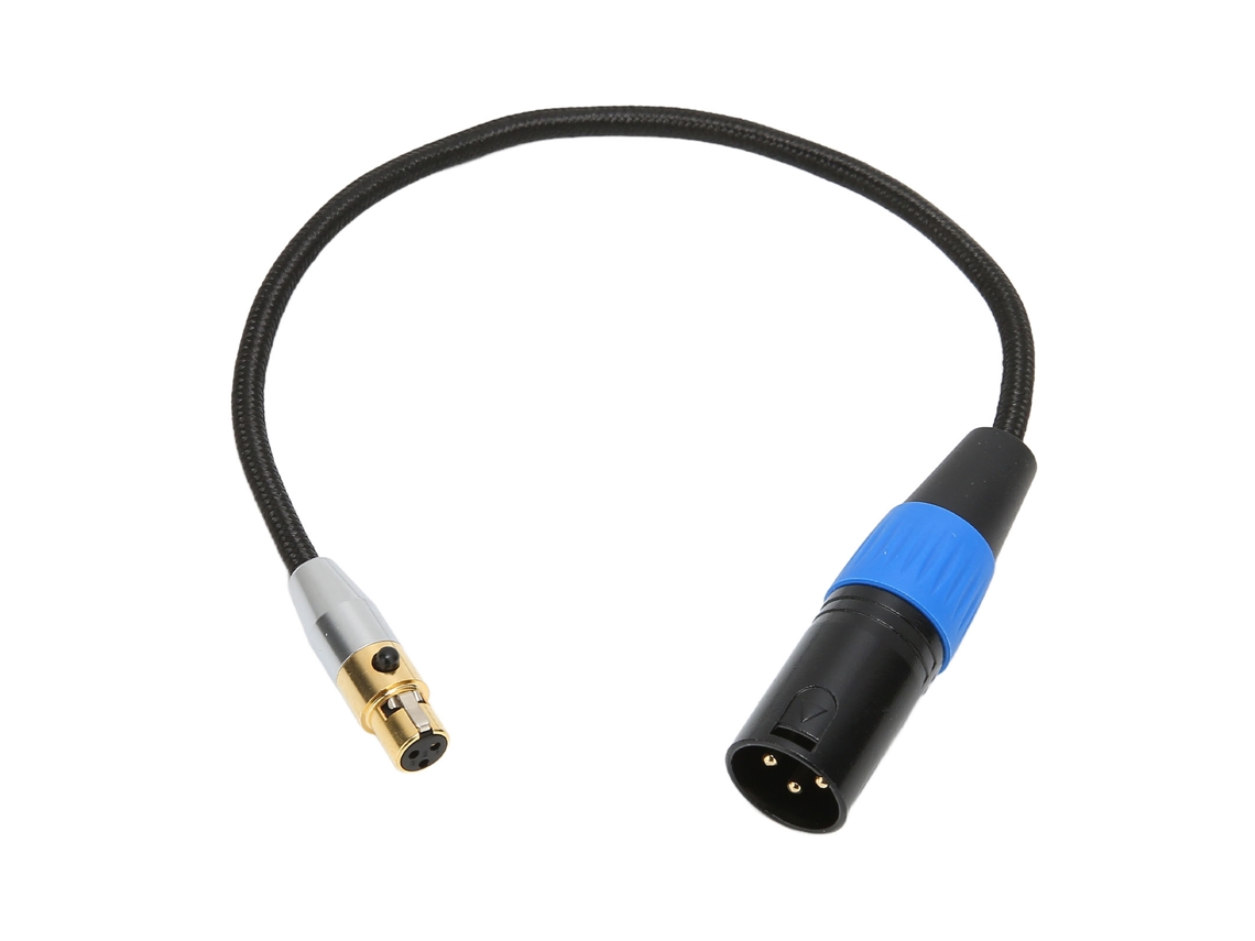 Cabo Xlr Macho Para Mini Xlr Fêmea 3 Pinos Profissional Para Câmera Mixer Microfone Gravador 0.3m/1.0ft
