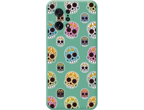 Carcasa para Oppo Find X5 5G TUMUNDOSMARTPHONE Silicona Líquida Dibujos Verde
